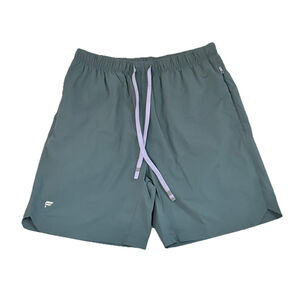 FABLETICS THE ONE MEN’S SHORT LINED 7” GRAY/LILAC SZ MEDIUM